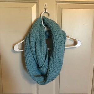 Blue infinity scarf